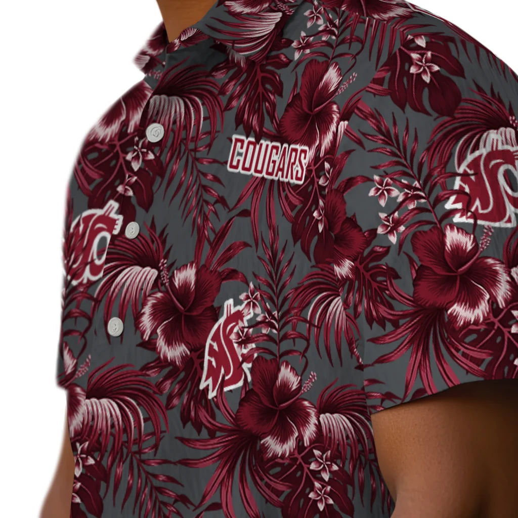Washington State Cougars Hawaiian Shirt - Hibiscus Exotic | Hula Hawaiian Shirts