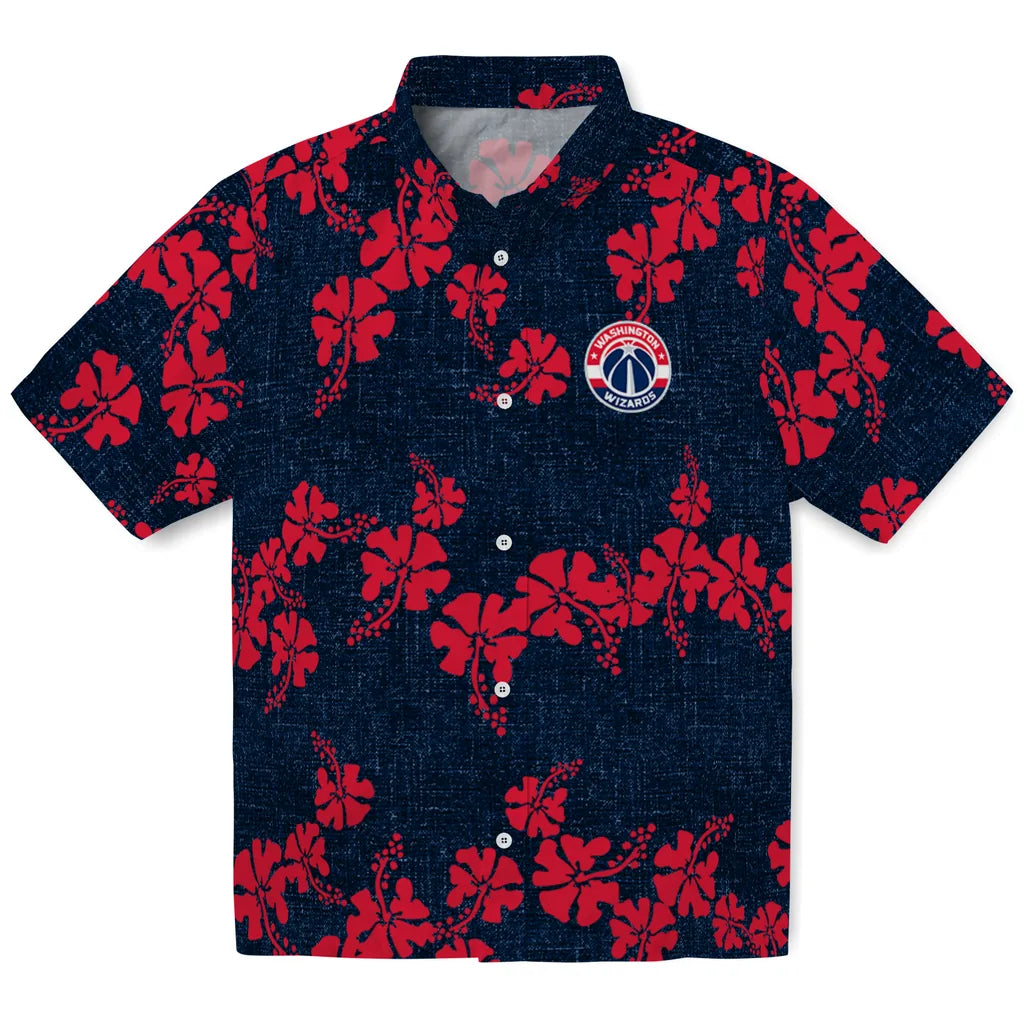 Washington Wizards Hawaiian Shirt - 50th State Flower | Hula Hawaiian Shirts