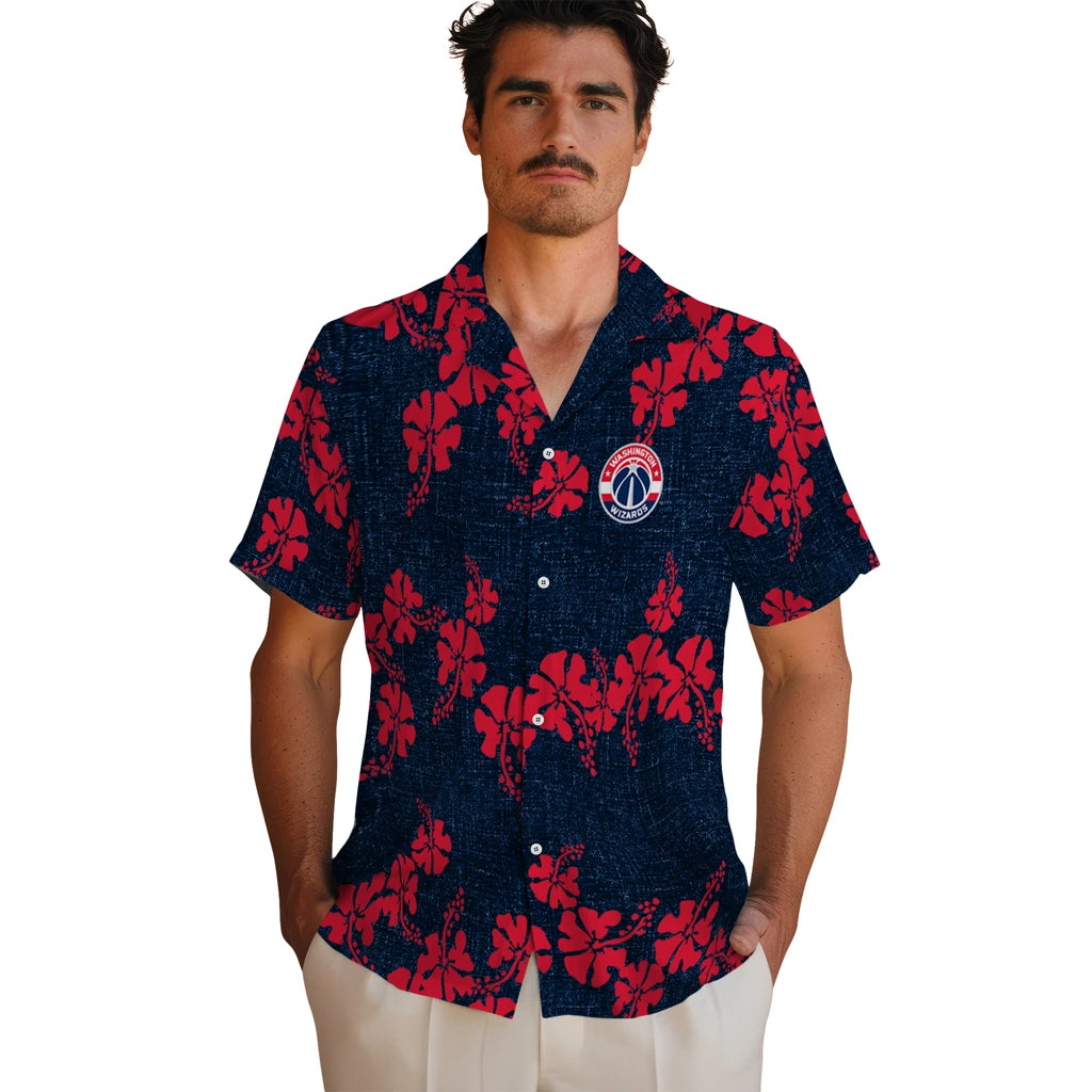 Washington Wizards Hawaiian Shirt - 50th State Flower | Hula Hawaiian Shirts