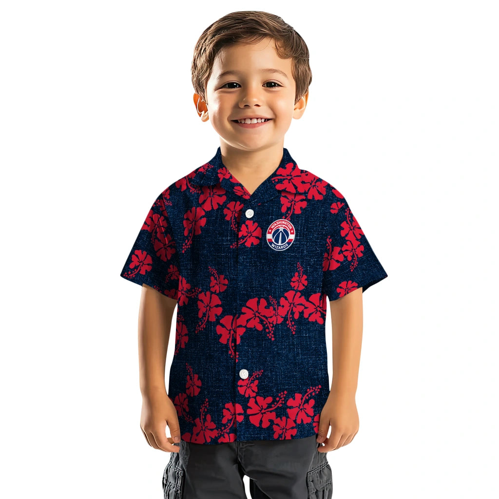 Washington Wizards Hawaiian Shirt - 50th State Flower | Hula Hawaiian Shirts