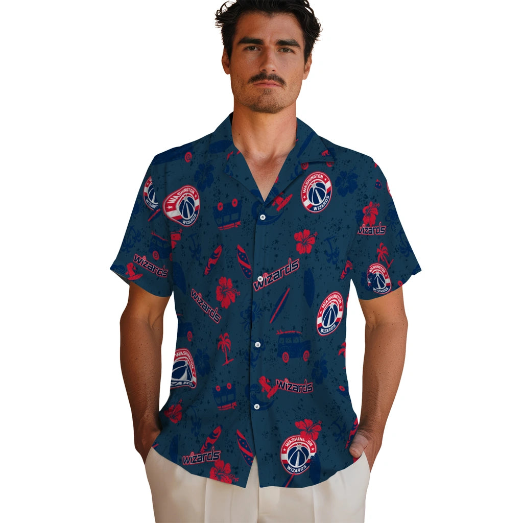 Washington Wizards Hawaiian Shirt - Beach Vibe | Hula Hawaiian Shirts