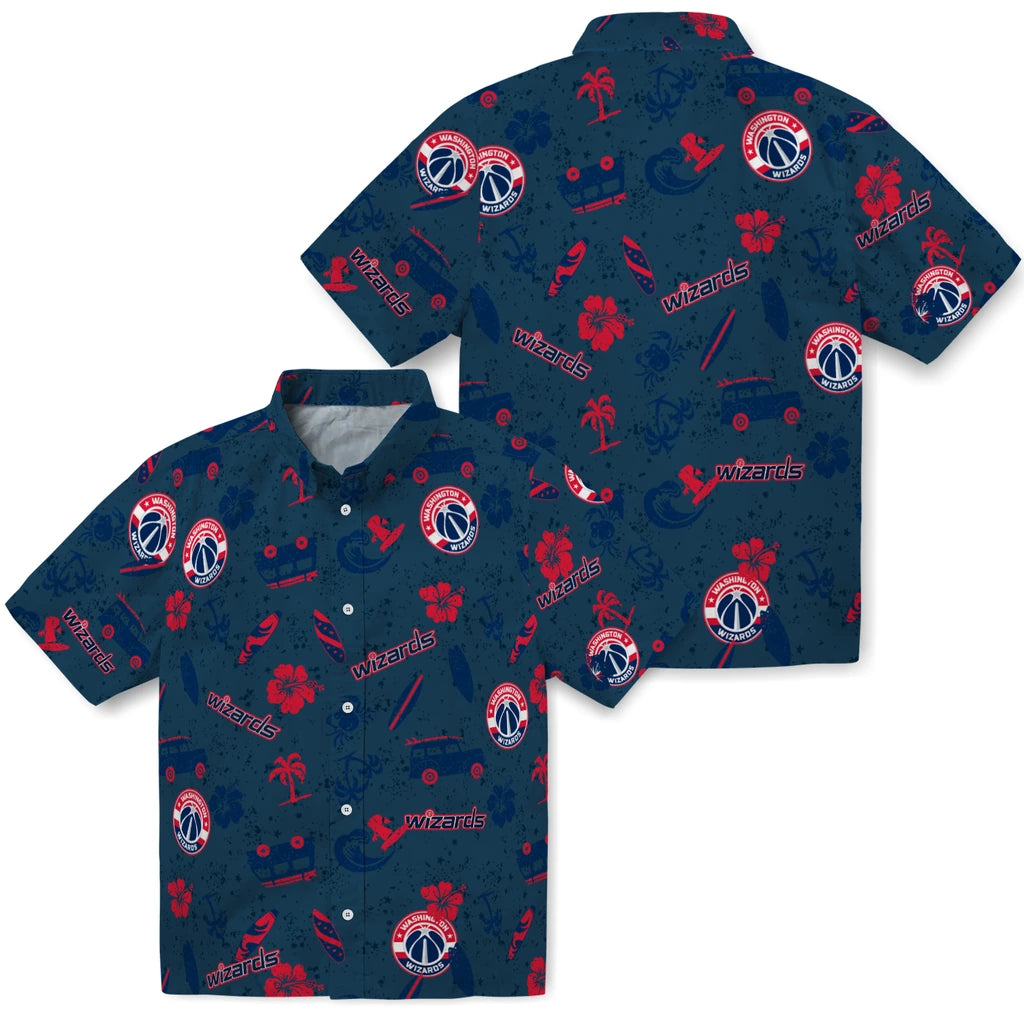 Washington Wizards Hawaiian Shirt - Beach Vibe | Hula Hawaiian Shirts