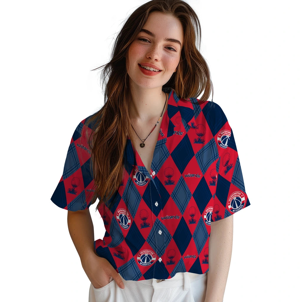 Washington Wizards Hawaiian Shirt - Golfing Plaid | Hula Hawaiian Shirts