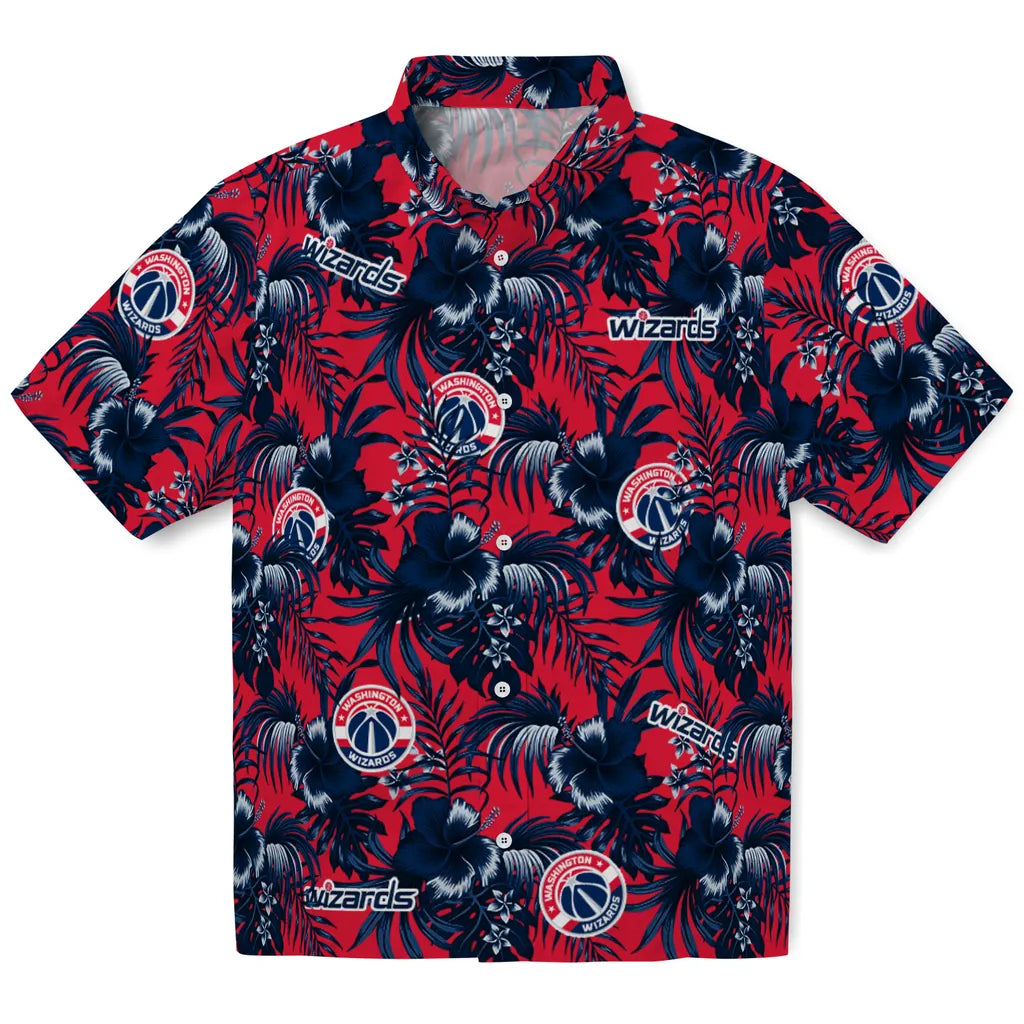 Washington Wizards Hawaiian Shirt - Hibiscus Exotic | Hula Hawaiian Shirts