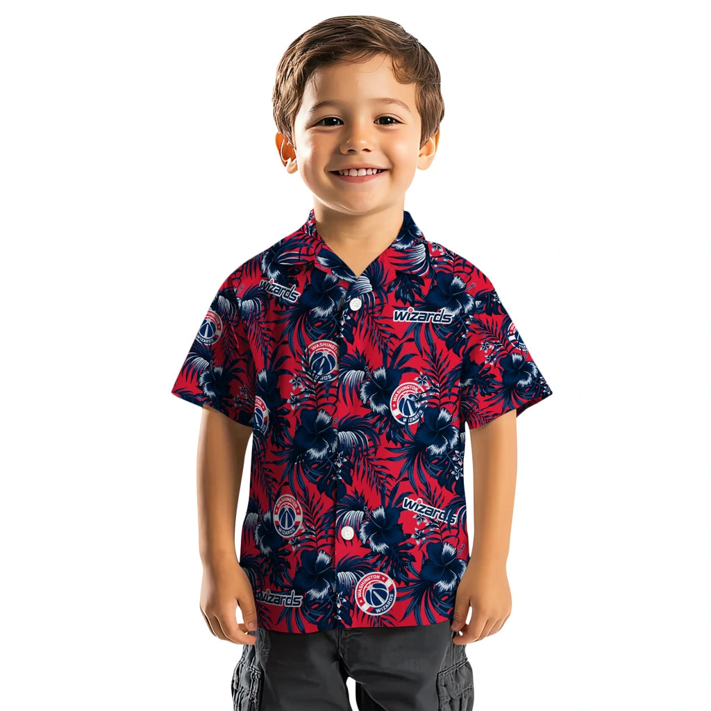 Washington Wizards Hawaiian Shirt - Hibiscus Exotic | Hula Hawaiian Shirts