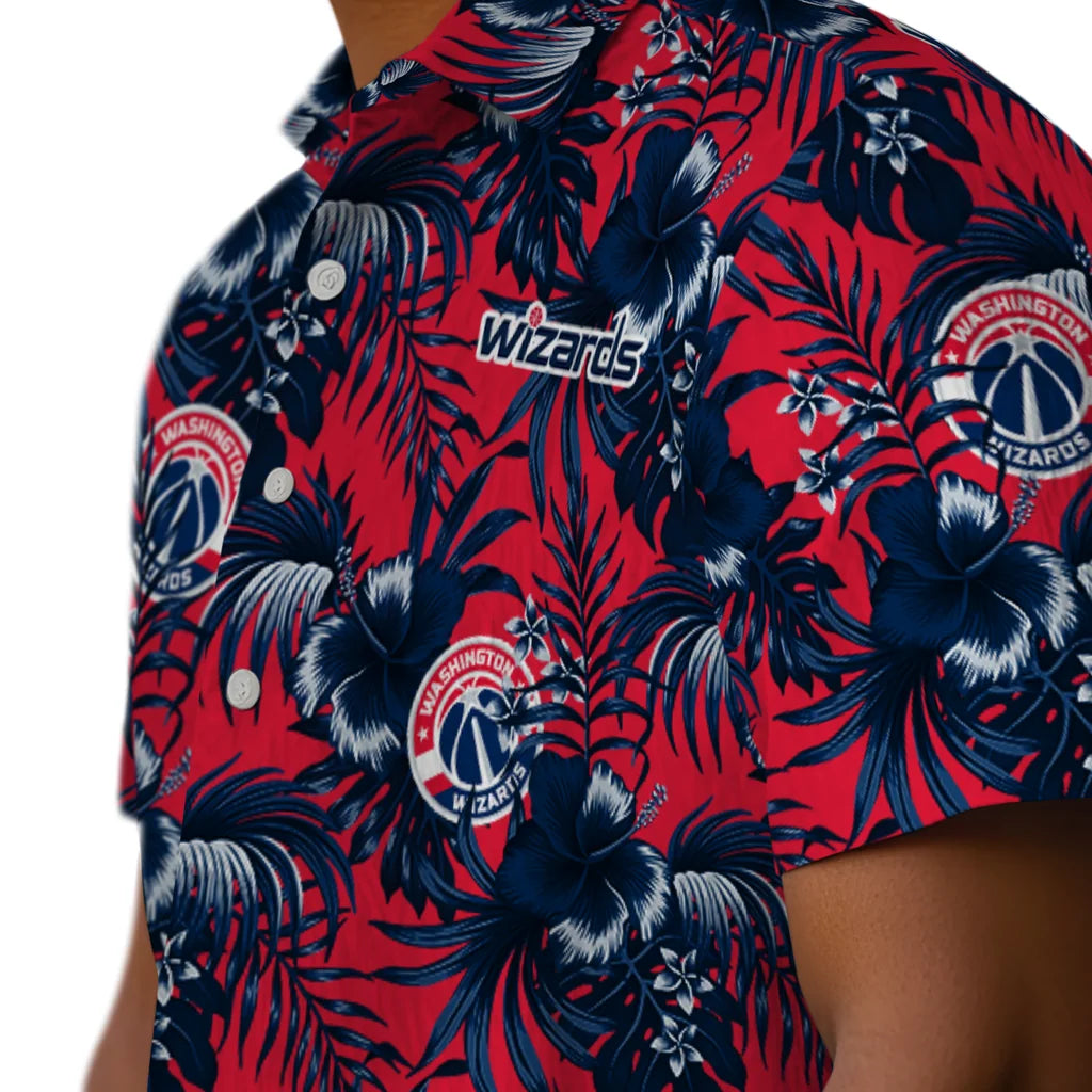 Washington Wizards Hawaiian Shirt - Hibiscus Exotic | Hula Hawaiian Shirts