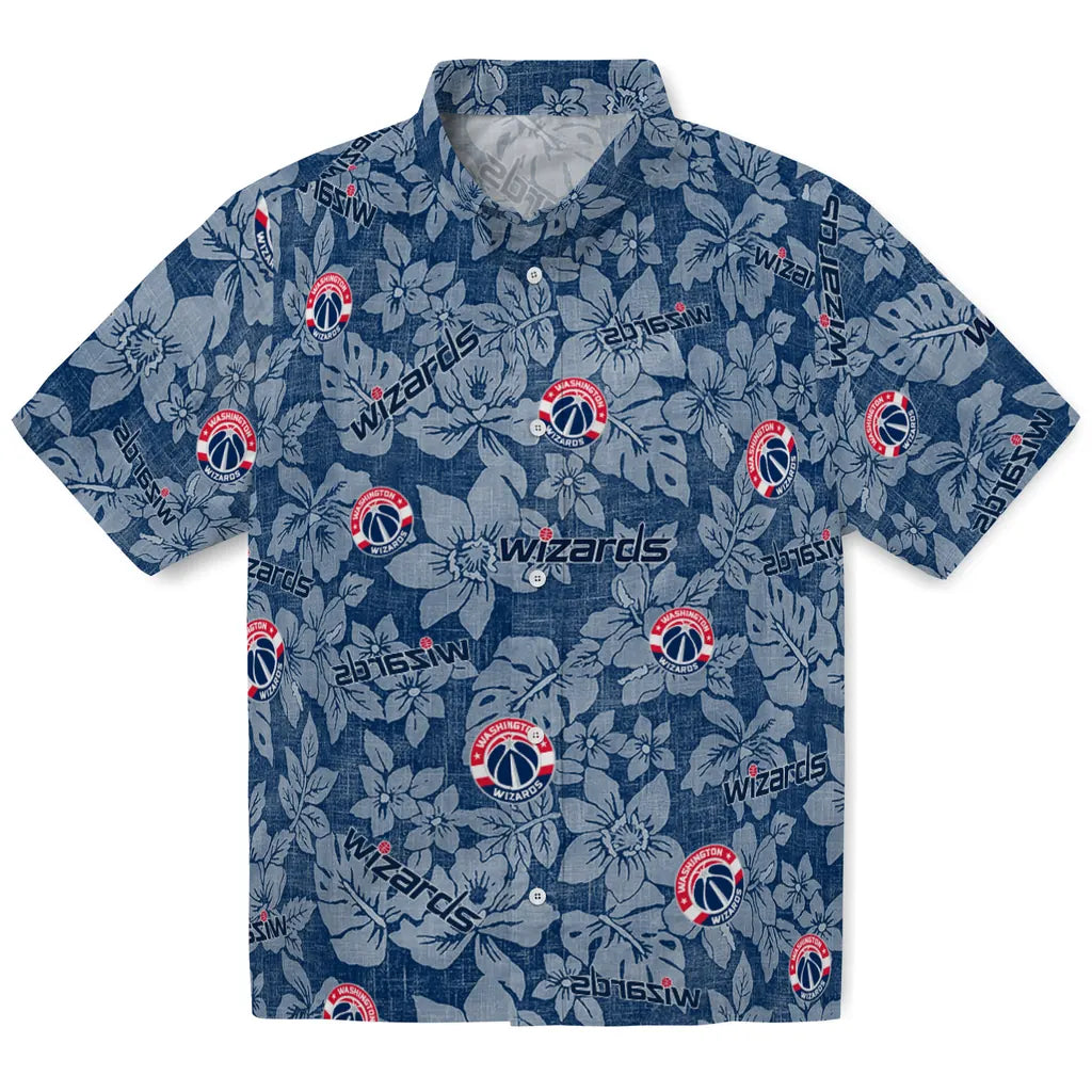 Washington Wizards Hawaiian Shirt - Hibiscus Oasis | Hula Hawaiian Shirts