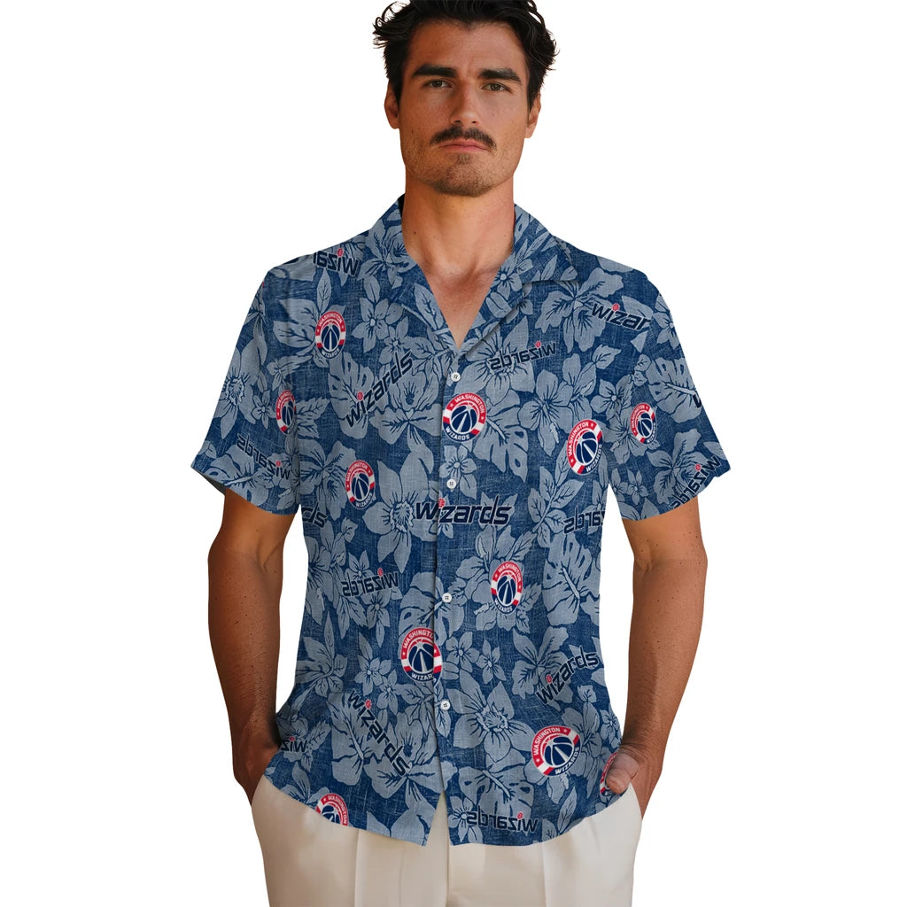 Washington Wizards Hawaiian Shirt - Hibiscus Oasis | Hula Hawaiian Shirts