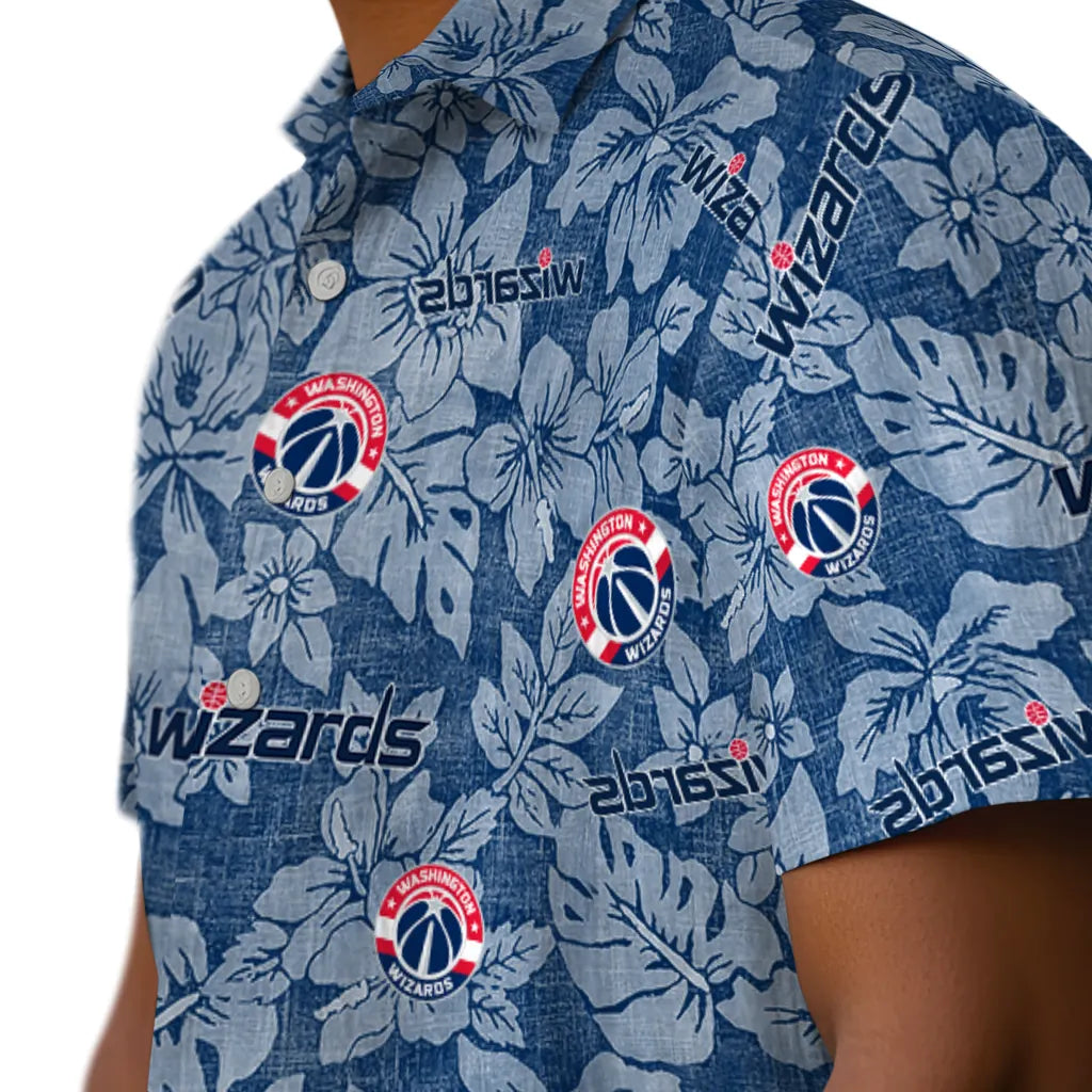 Washington Wizards Hawaiian Shirt - Hibiscus Oasis | Hula Hawaiian Shirts