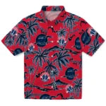 Washington Wizards Hawaiian Shirt - Palm Sunset | Hula Hawaiian Shirts