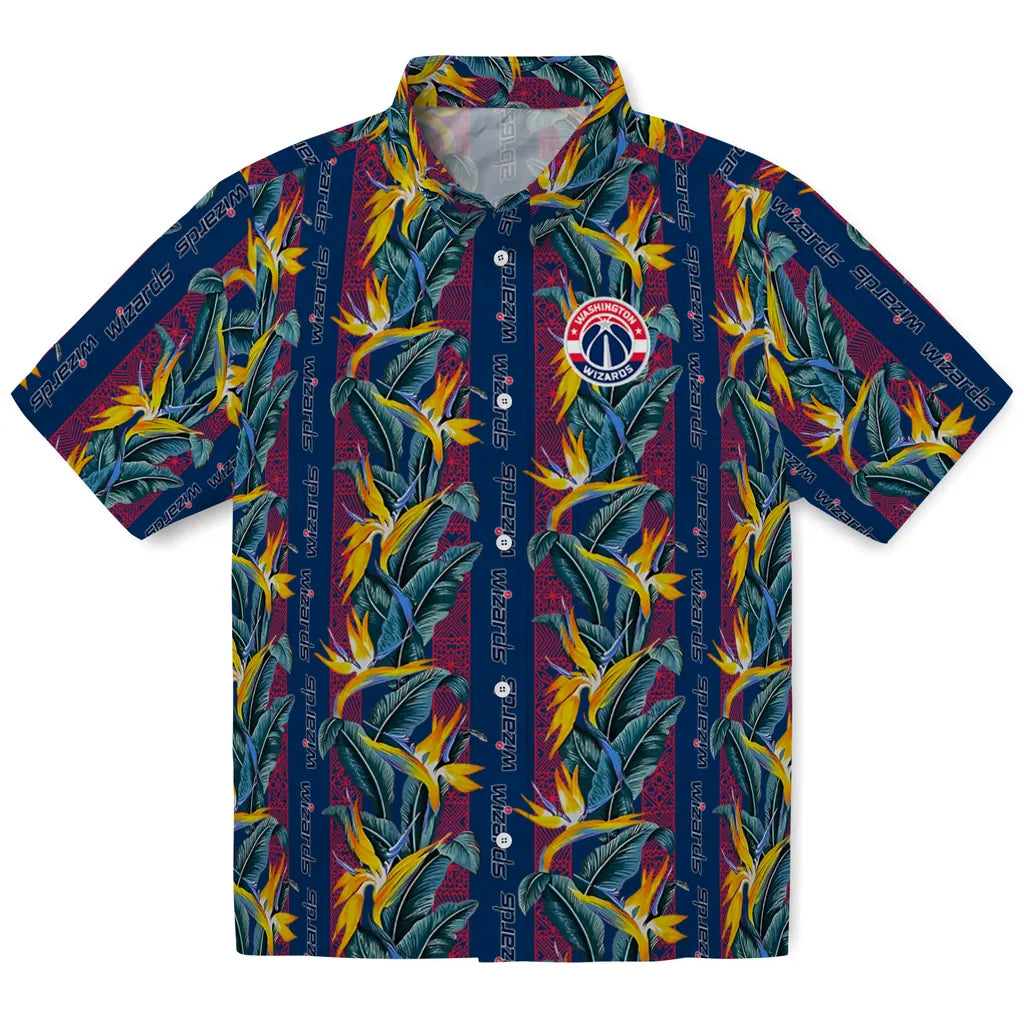Washington Wizards Hawaiian Shirt - Paradise Vines | Hula Hawaiian Shirts