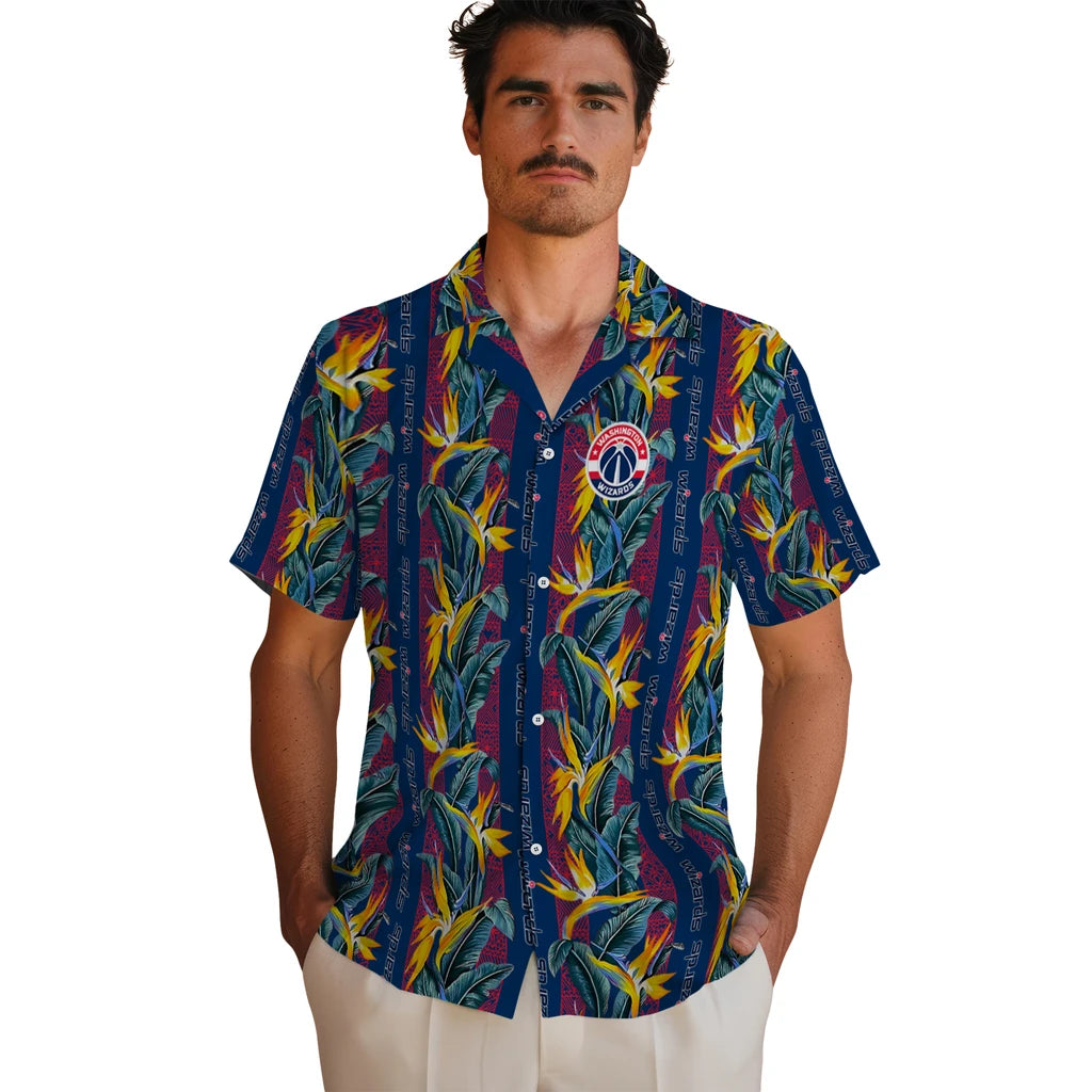 Washington Wizards Hawaiian Shirt - Paradise Vines | Hula Hawaiian Shirts