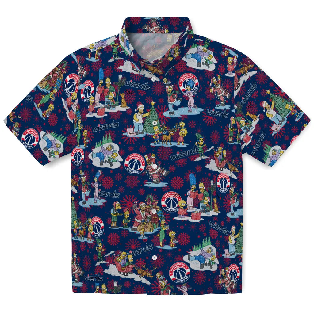 Washington Wizards Hawaiian Shirt - Simpsons Christmas | Hula Hawaiian Shirts
