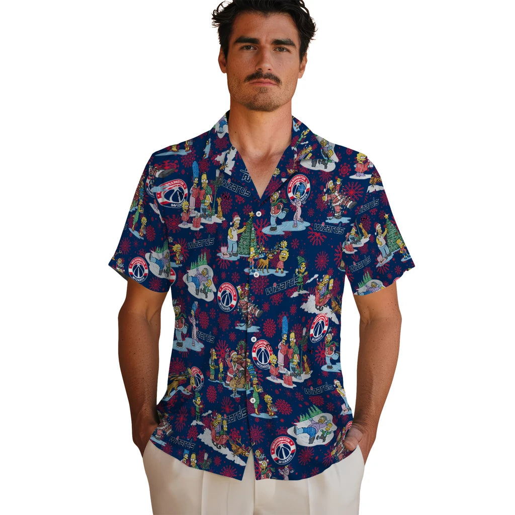Washington Wizards Hawaiian Shirt - Simpsons Christmas | Hula Hawaiian Shirts