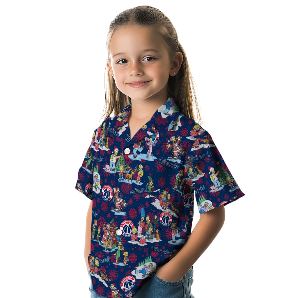 Washington Wizards Hawaiian Shirt - Simpsons Christmas | Hula Hawaiian Shirts