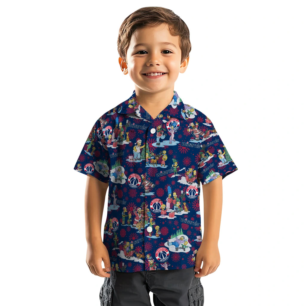 Washington Wizards Hawaiian Shirt - Simpsons Christmas | Hula Hawaiian Shirts