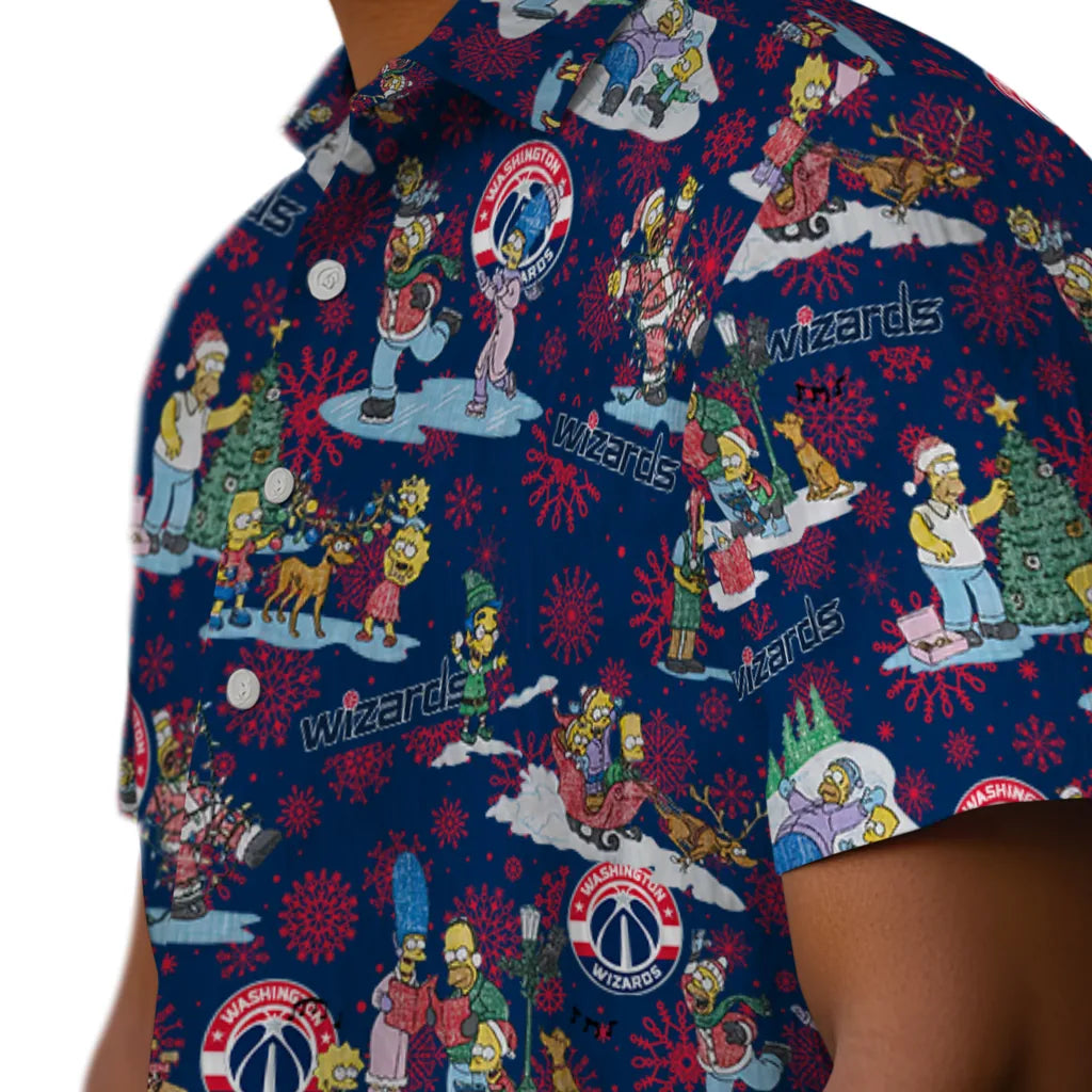 Washington Wizards Hawaiian Shirt - Simpsons Christmas | Hula Hawaiian Shirts