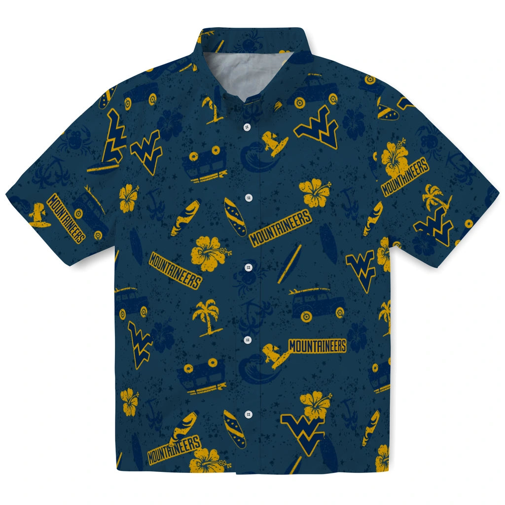 West Virginia Mountaineers Hawaiian Shirt - Beach Vibe | Hula Hawaiian Shirts