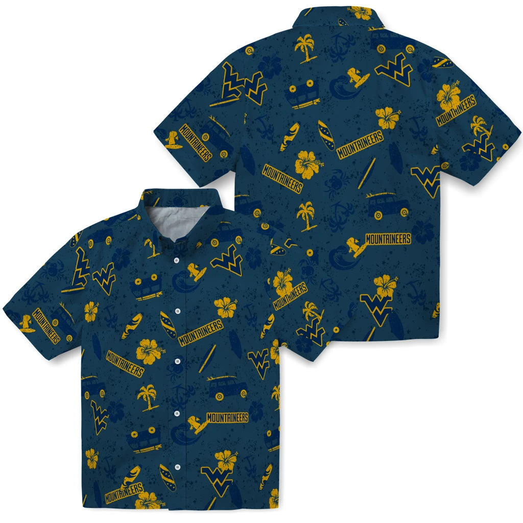 West Virginia Mountaineers Hawaiian Shirt - Beach Vibe | Hula Hawaiian Shirts