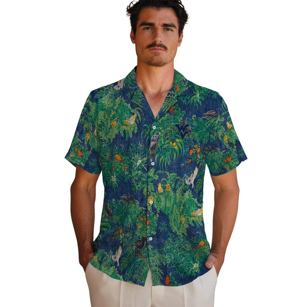 West Virginia Mountaineers Hawaiian Shirt - Bird Canopy | Hula Hawaiian Shirts