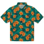 West Virginia Mountaineers Hawaiian Shirt - Hibiscus and Palm Leaves | Hula Hawaiian Shirts