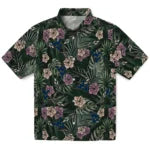 West Virginia Mountaineers Hawaiian Shirt - Hibiscus Leaves Pattern | Hula Hawaiian Shirts