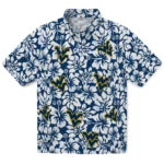 West Virginia Mountaineers Hawaiian Shirt - Hibiscus Motif | Hula Hawaiian Shirts