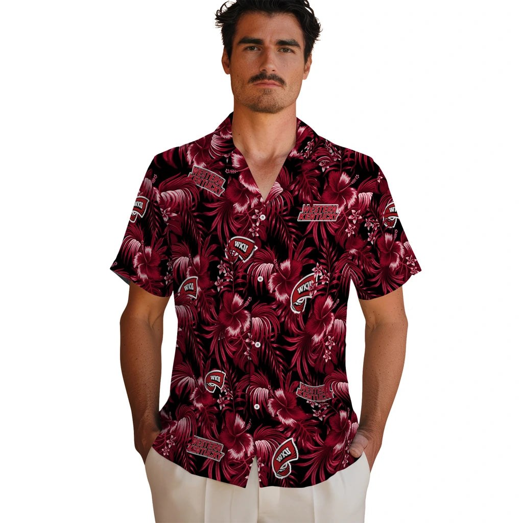 Western Kentucky Hilltoppers Hawaiian Shirt - Hibiscus Exotic | Hula Hawaiian Shirts