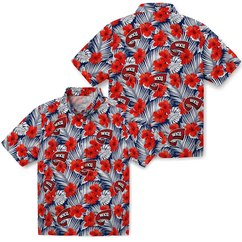 Western Kentucky Hilltoppers Hawaiian Shirt - Hibiscus Fiesta | Hula Hawaiian Shirts