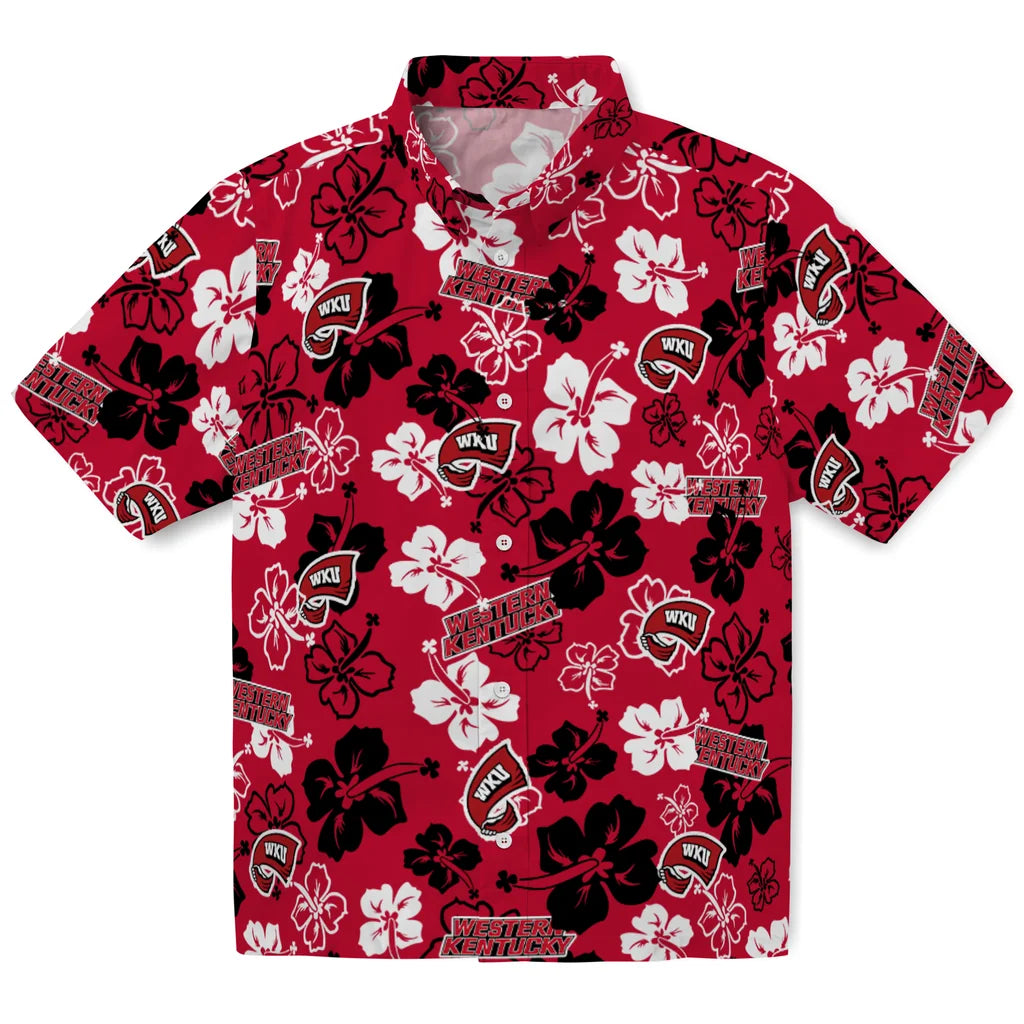 Western Kentucky Hilltoppers Hawaiian Shirt - Hibiscus Flower Design | Hula Hawaiian Shirts