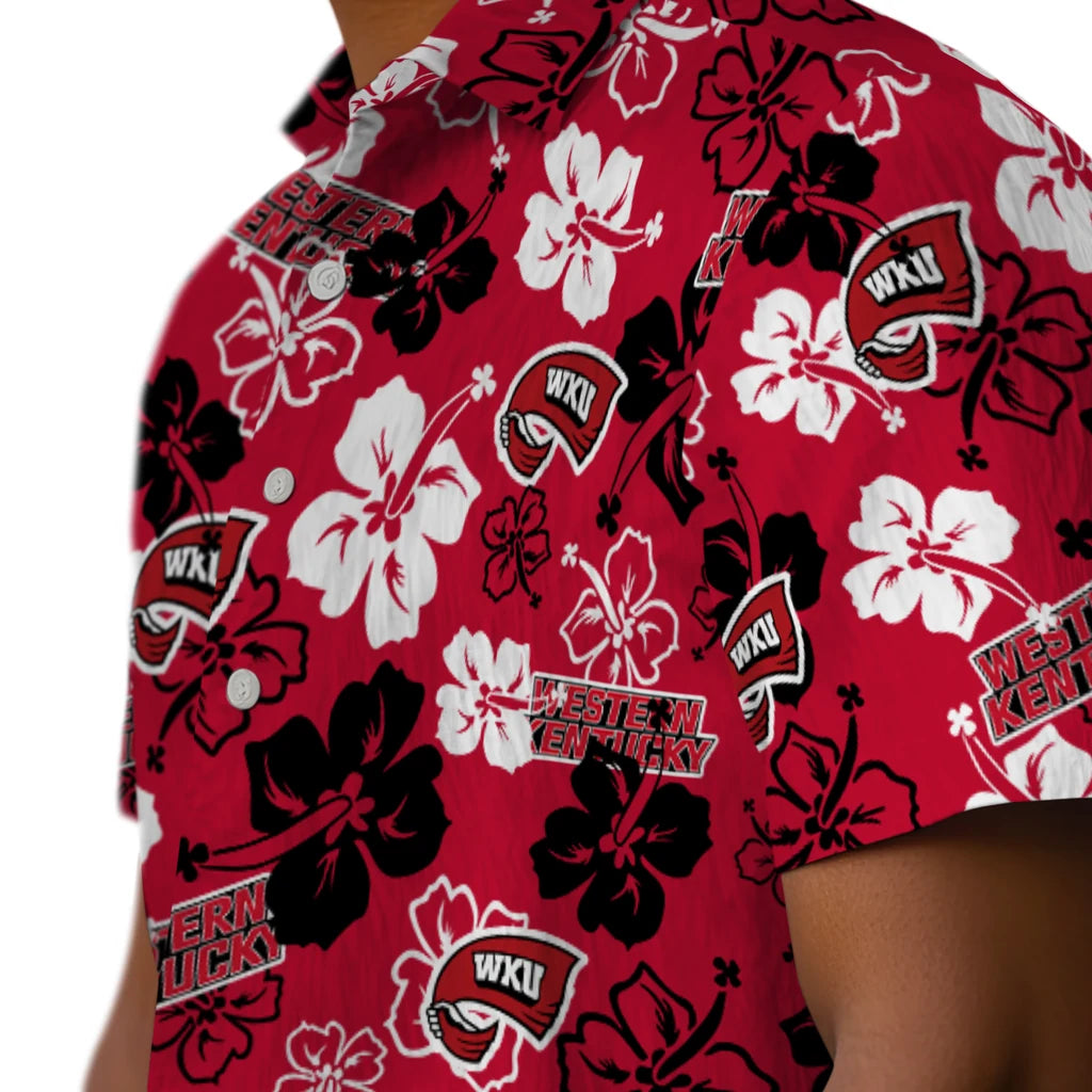 Western Kentucky Hilltoppers Hawaiian Shirt - Hibiscus Flower Design | Hula Hawaiian Shirts