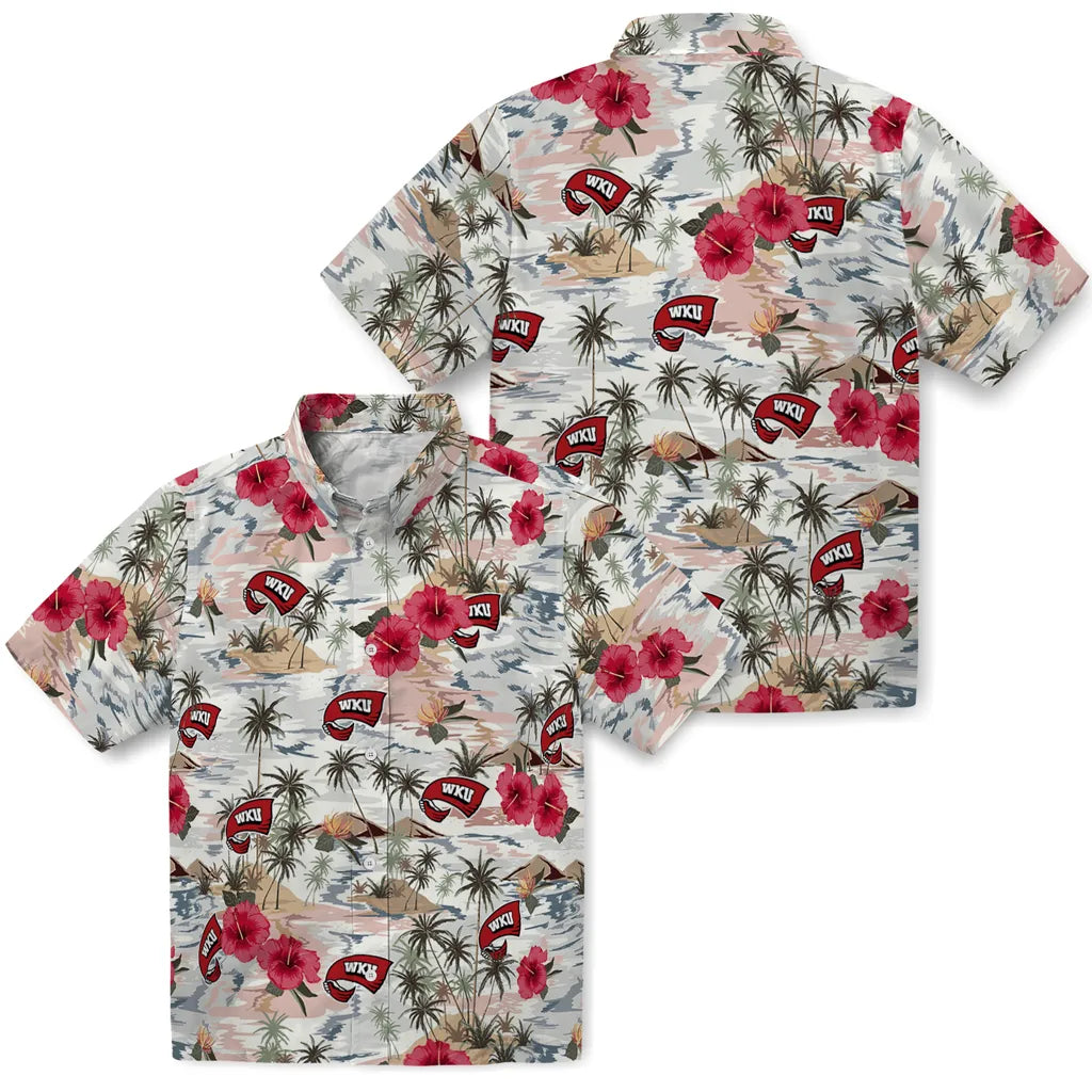 Western Kentucky Hilltoppers Hawaiian Shirt - Hibiscus Seaside | Hula Hawaiian Shirts