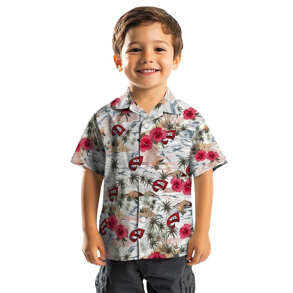 Western Kentucky Hilltoppers Hawaiian Shirt - Hibiscus Seaside | Hula Hawaiian Shirts