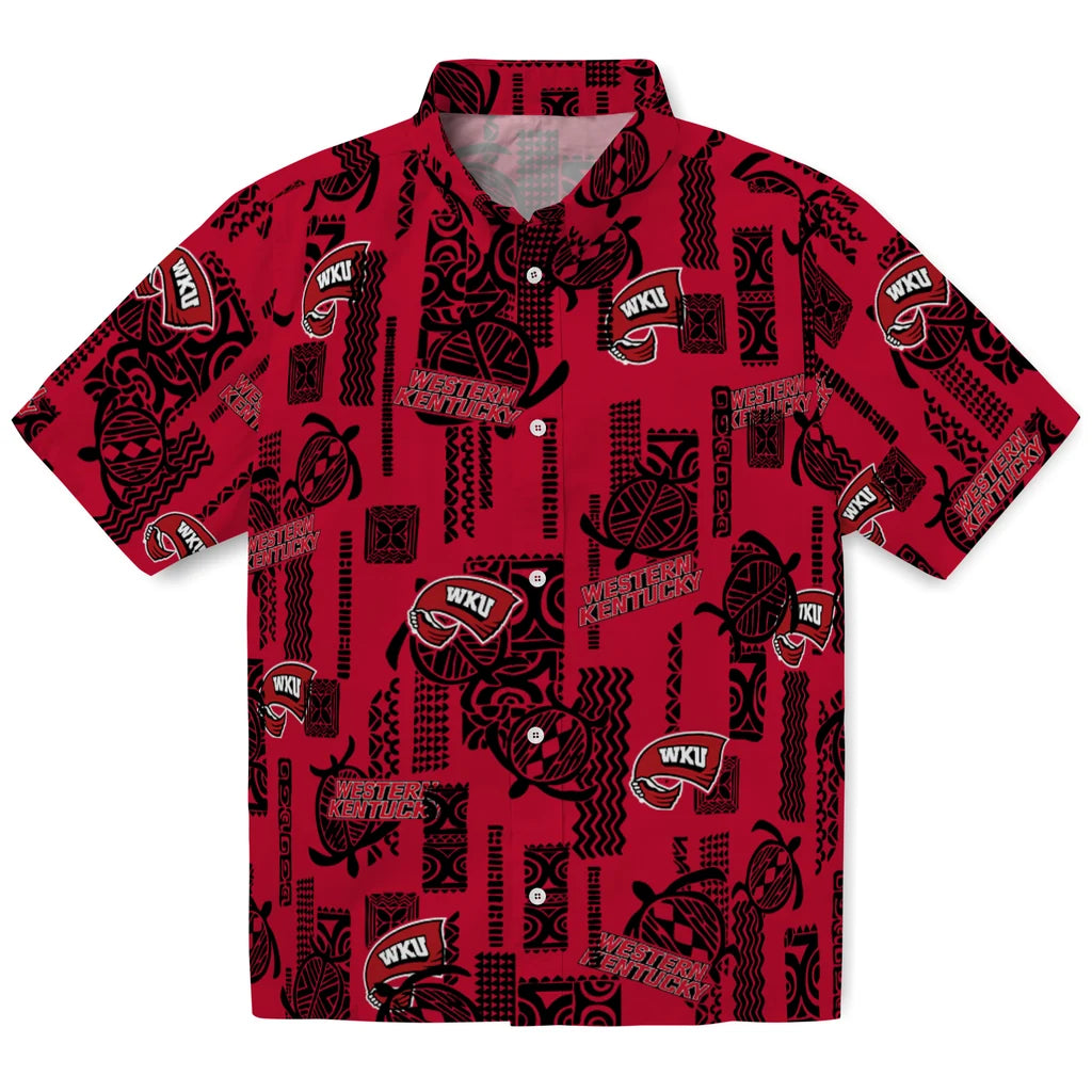 Western Kentucky Hilltoppers Hawaiian Shirt - Turtle Lines | Hula Hawaiian Shirts