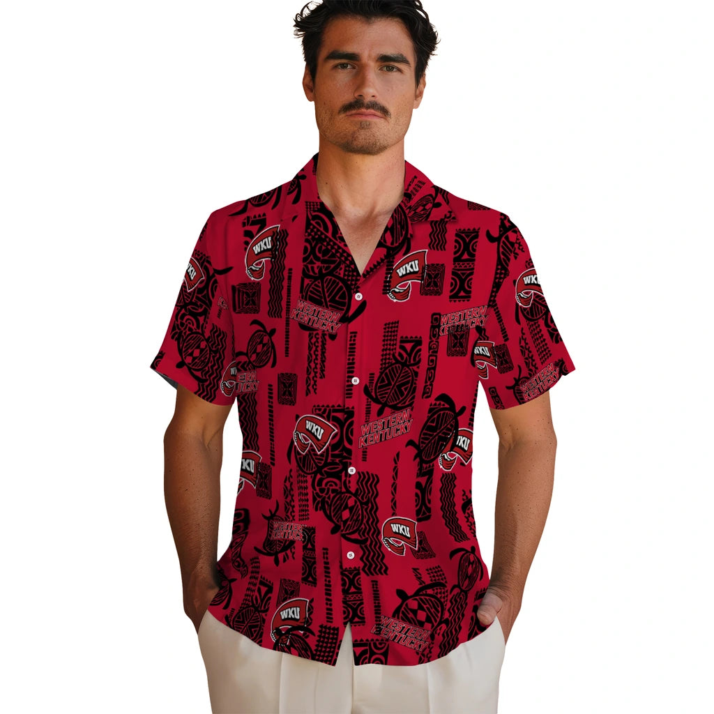 Western Kentucky Hilltoppers Hawaiian Shirt - Turtle Lines | Hula Hawaiian Shirts