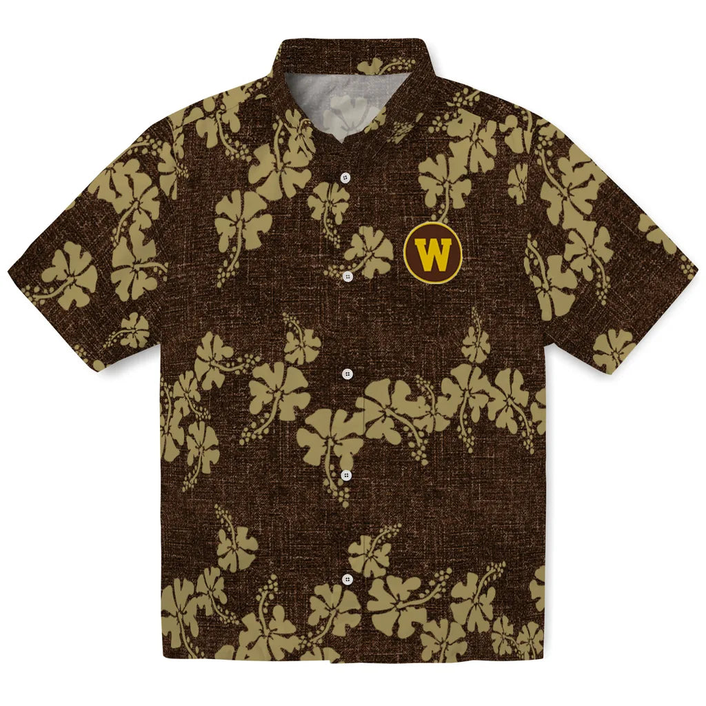 Western Michigan Broncos Hawaiian Shirt - 50th State Flower | Hula Hawaiian Shirts
