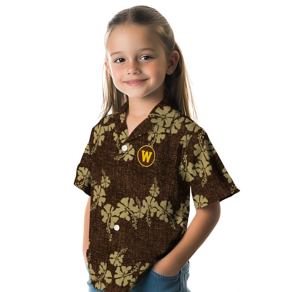 Western Michigan Broncos Hawaiian Shirt - 50th State Flower | Hula Hawaiian Shirts