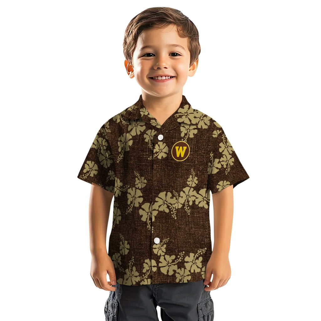 Western Michigan Broncos Hawaiian Shirt - 50th State Flower | Hula Hawaiian Shirts