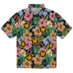 Western Michigan Broncos Hawaiian Shirt - Brilliant Hibiscus Garden | Hula Hawaiian Shirts