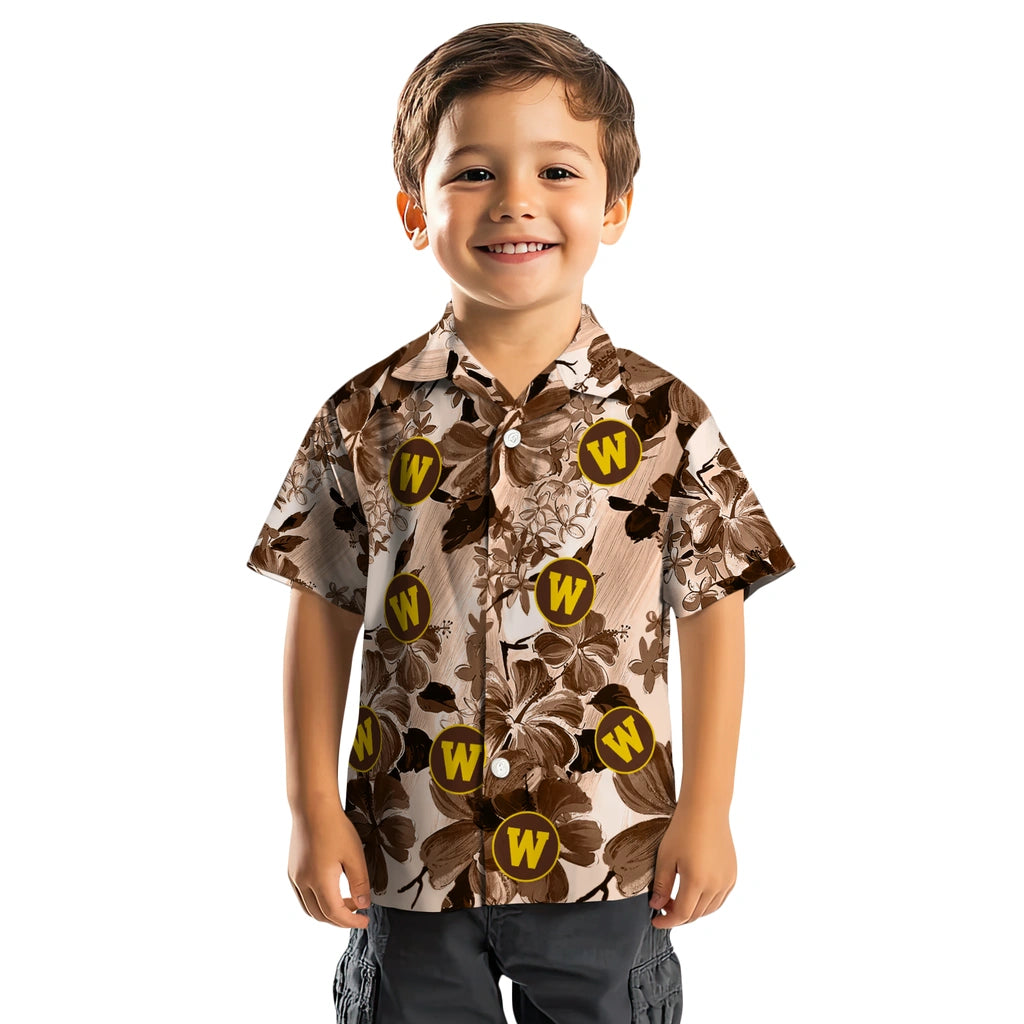 Western Michigan Broncos Hawaiian Shirt - Hibiscus Arrangement | Hula Hawaiian Shirts
