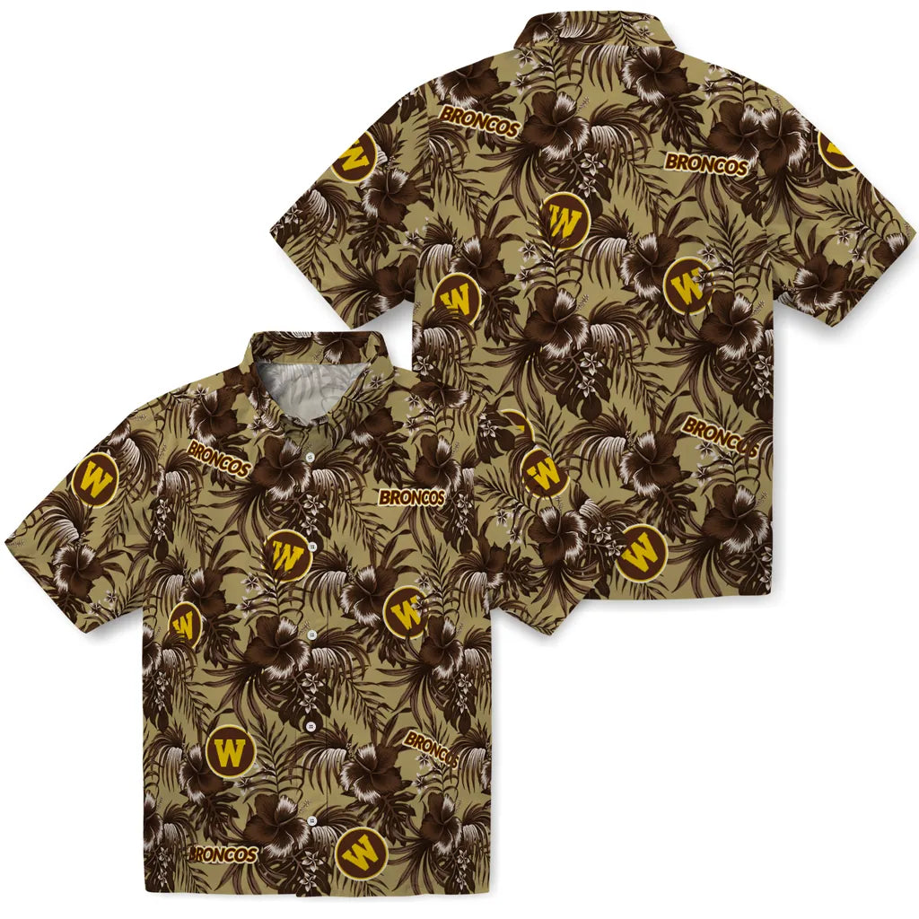 Western Michigan Broncos Hawaiian Shirt - Hibiscus Exotic | Hula Hawaiian Shirts