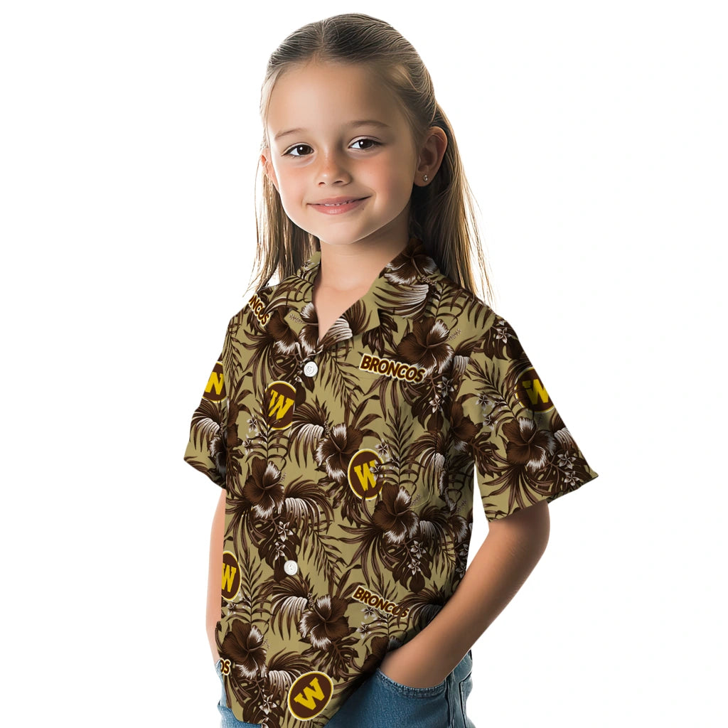 Western Michigan Broncos Hawaiian Shirt - Hibiscus Exotic | Hula Hawaiian Shirts