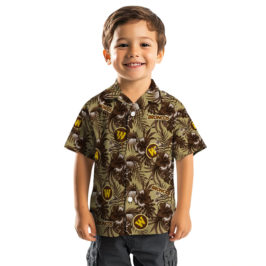 Western Michigan Broncos Hawaiian Shirt - Hibiscus Exotic | Hula Hawaiian Shirts