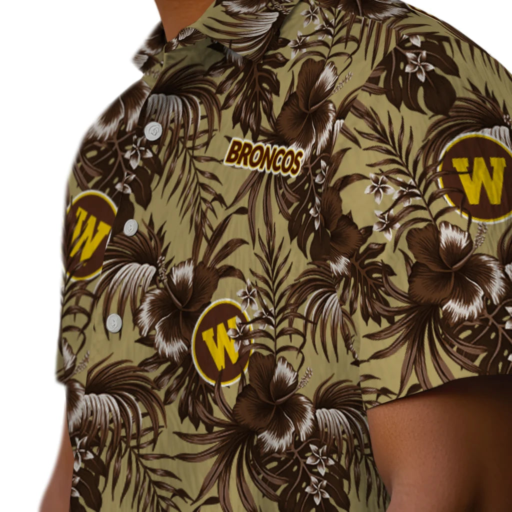 Western Michigan Broncos Hawaiian Shirt - Hibiscus Exotic | Hula Hawaiian Shirts