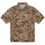 Western Michigan Broncos Hawaiian Shirt - Hibiscus Oasis | Hula Hawaiian Shirts