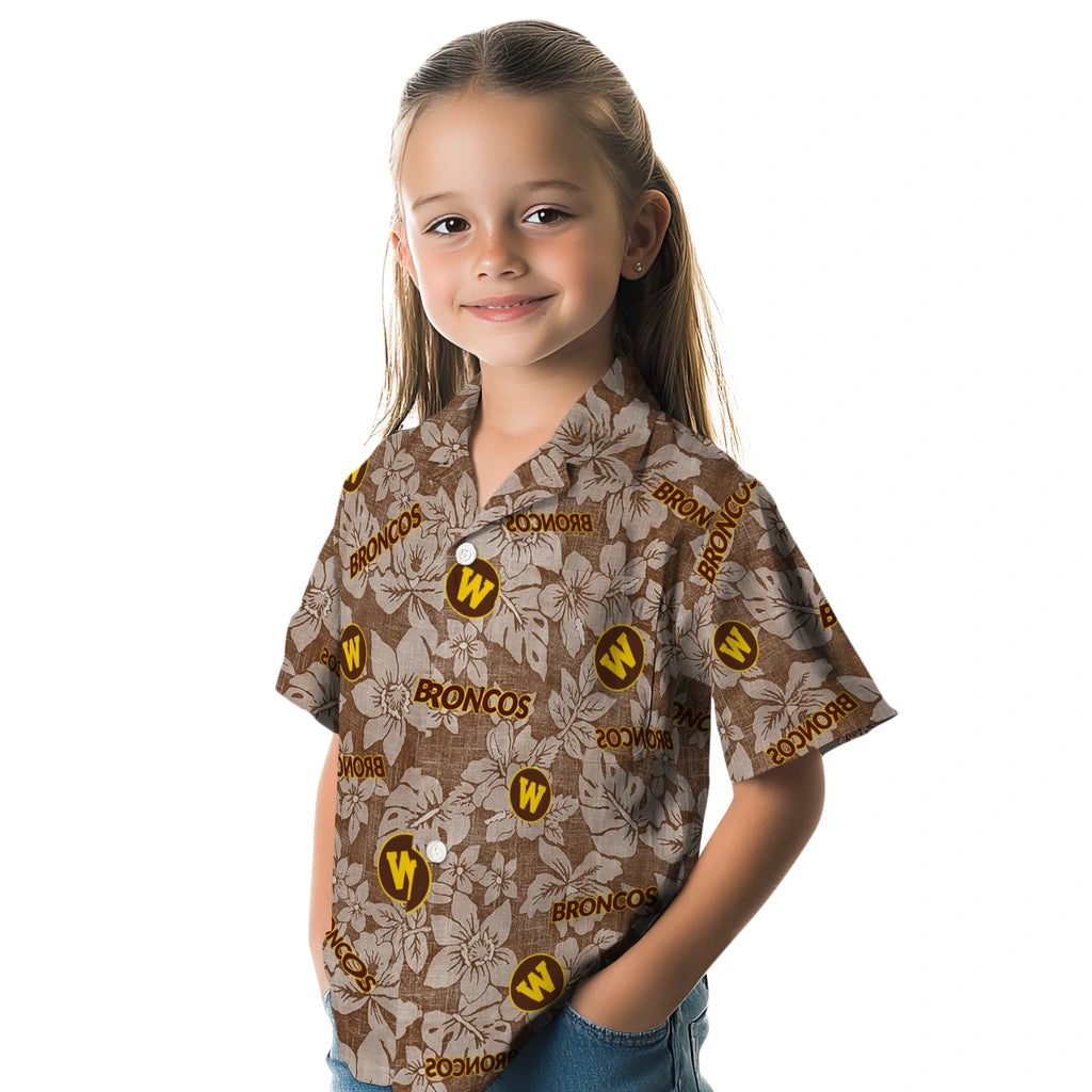 Western Michigan Broncos Hawaiian Shirt - Hibiscus Oasis | Hula Hawaiian Shirts