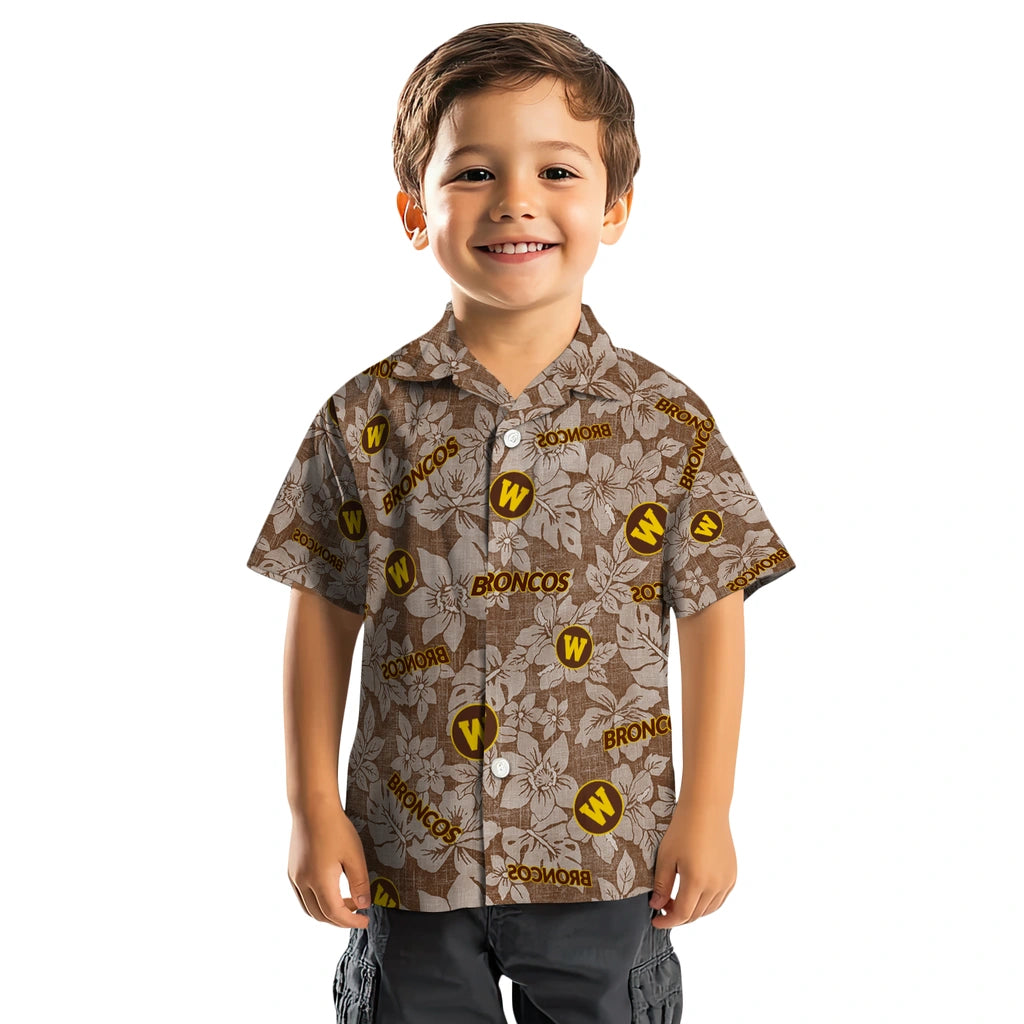 Western Michigan Broncos Hawaiian Shirt - Hibiscus Oasis | Hula Hawaiian Shirts
