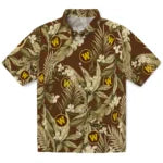 Western Michigan Broncos Hawaiian Shirt - Palm Leaves | Hula Hawaiian Shirts