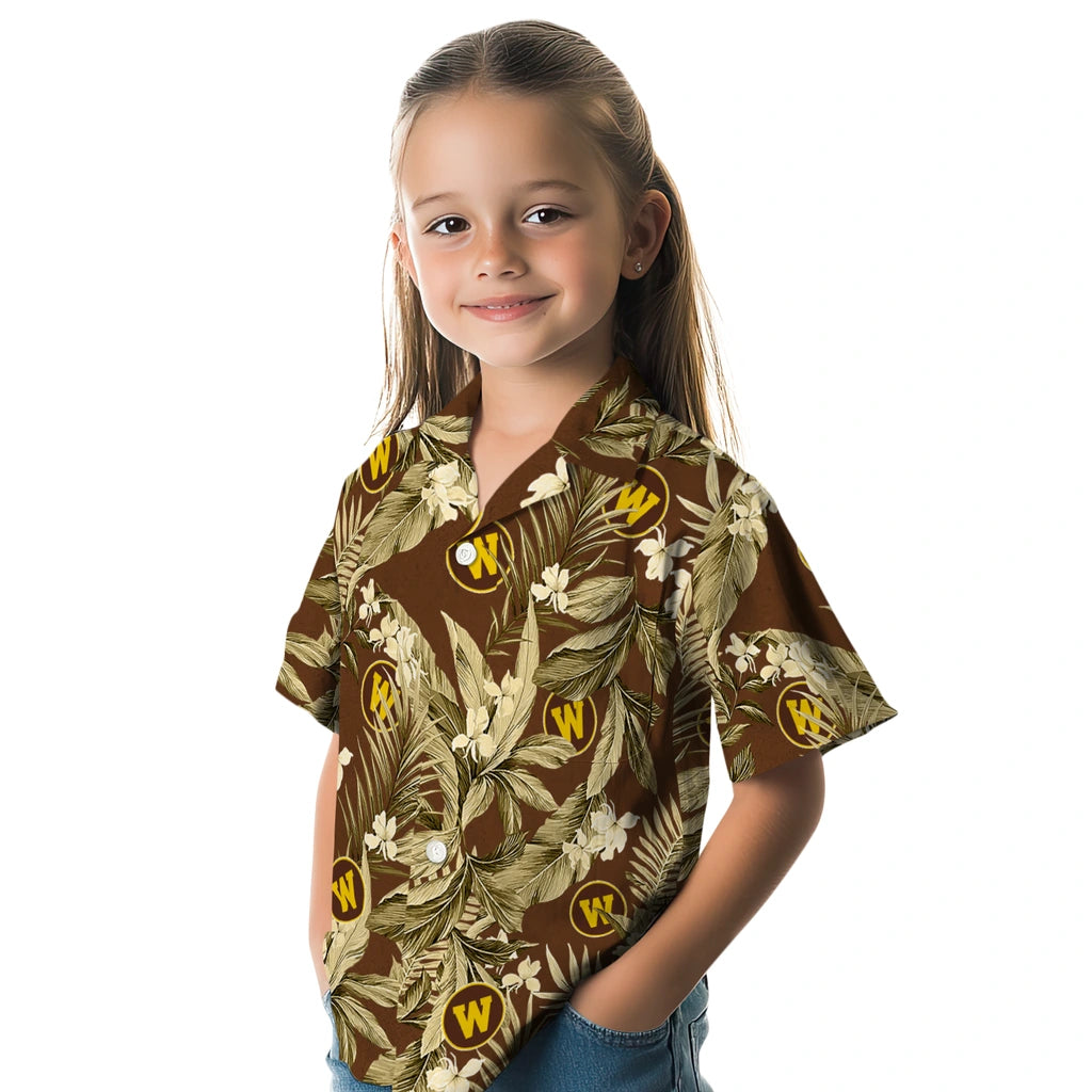 Western Michigan Broncos Hawaiian Shirt - Palm Leaves | Hula Hawaiian Shirts