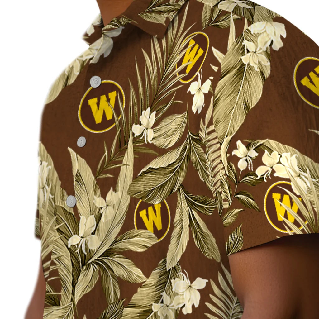 Western Michigan Broncos Hawaiian Shirt - Palm Leaves | Hula Hawaiian Shirts
